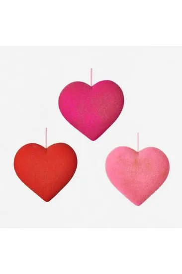 12" Flocked Heart