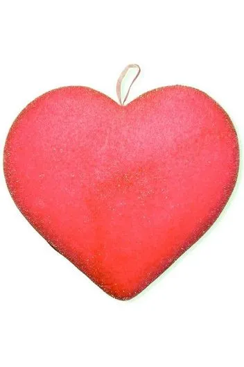 12" Flocked Heart
