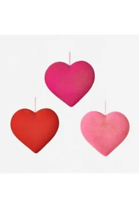 12" Flocked Heart