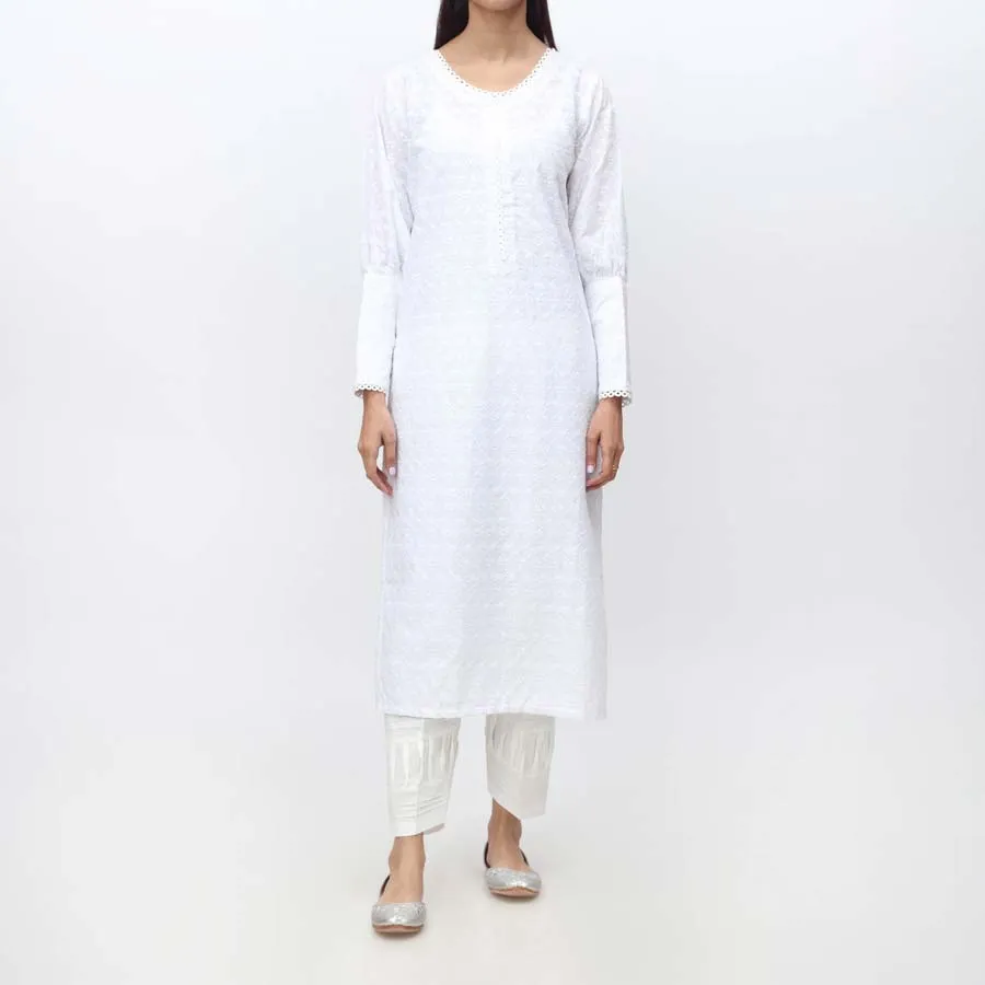 1PC- Embroidered Chikankari Shirt PS4171