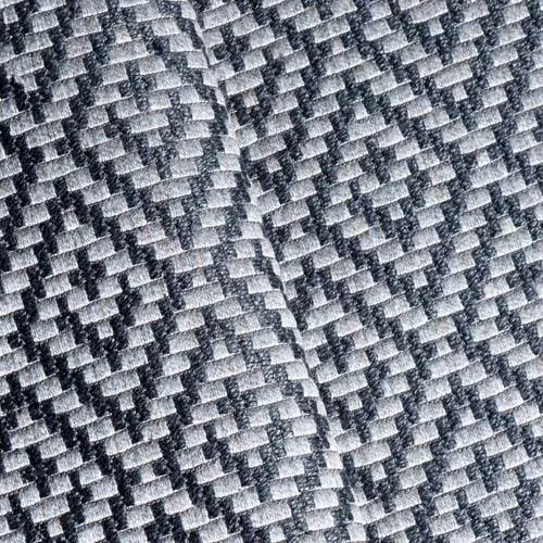 3 1/8 YD PC - Deep Gray/Mist Pixel Diamond Jacquard Decorating Fabric