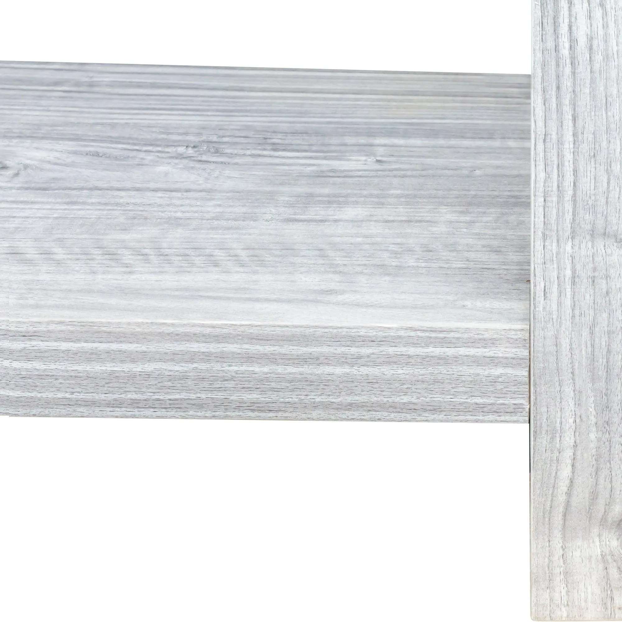43.3" Plaid Grey Oak MDF Steel Console Table