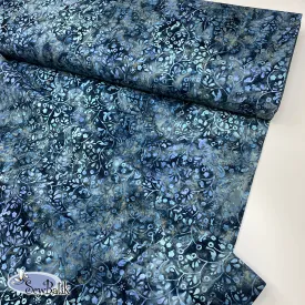 57" Batik Canvas (5oz) - Flock Together - Natural Sapphire  [ 17" CUT ONLY ]