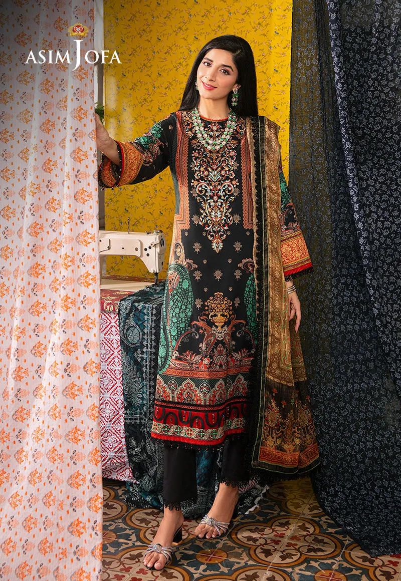 AJAR-18 EMBROIDERED LAWN 3 PCS