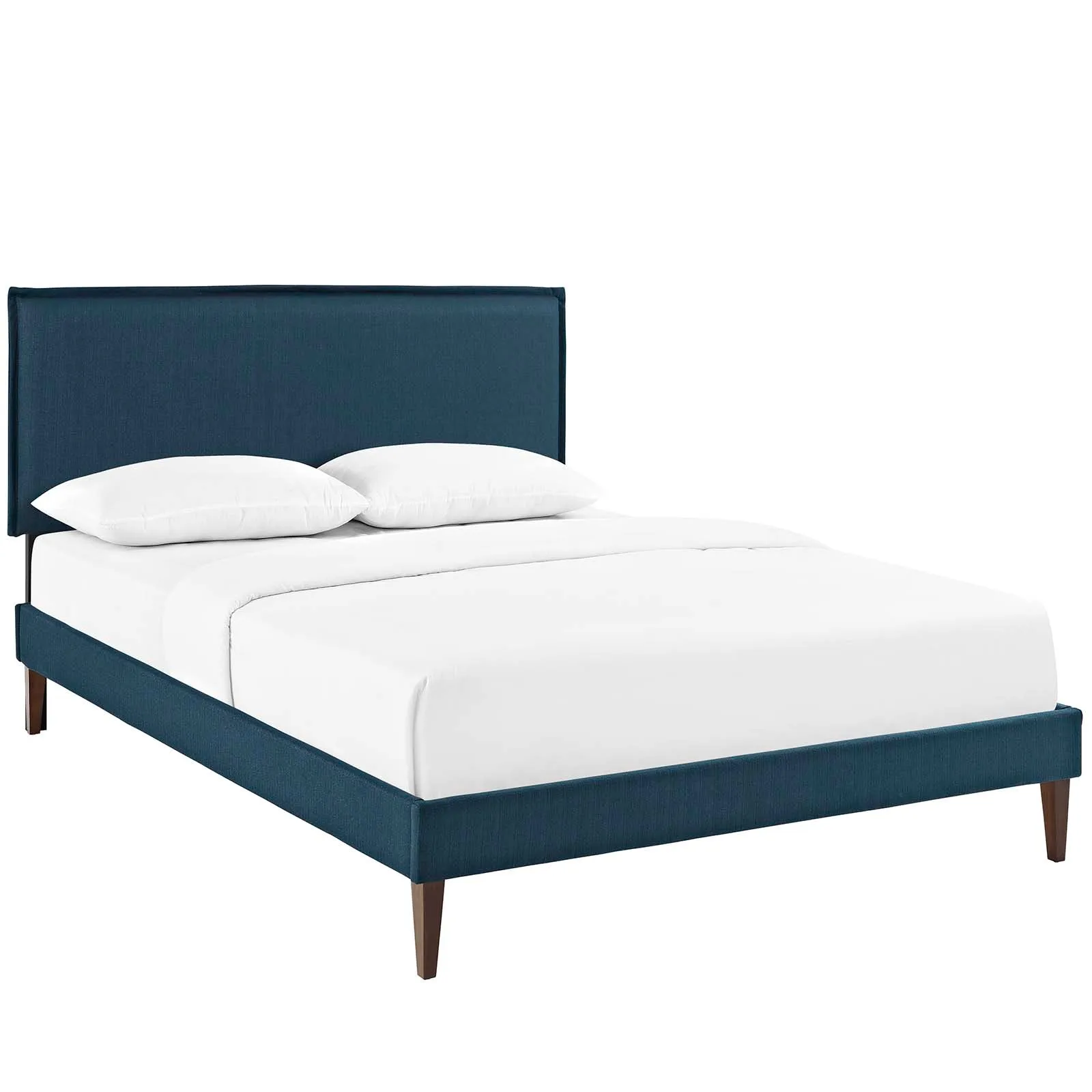 Amaris Fabric Platform Bed with Squared Tapered Legs by Modway