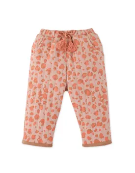 Baby Girl Cheetah Print On Wadded Pants