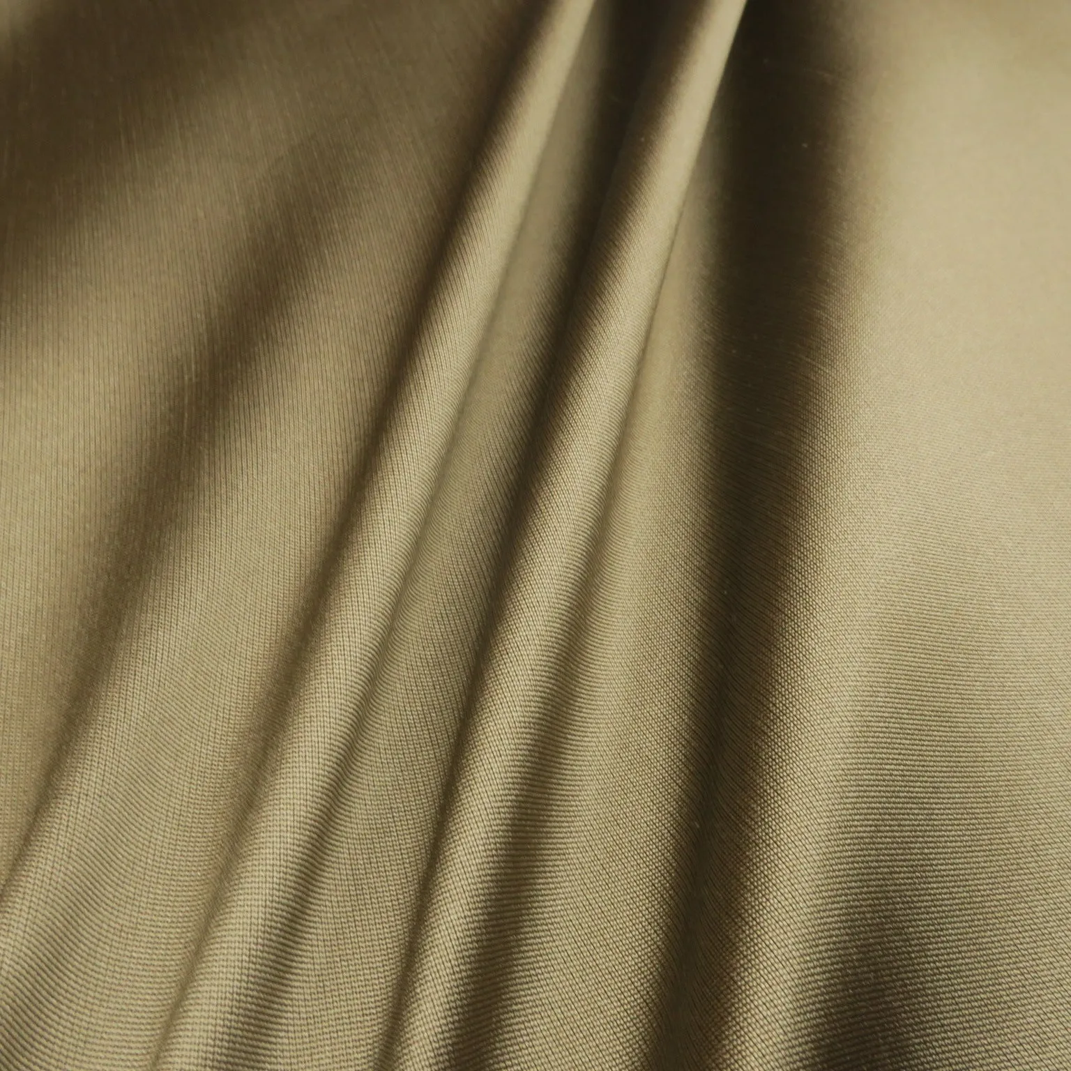 Beige Solid Silk Mikado Fabric