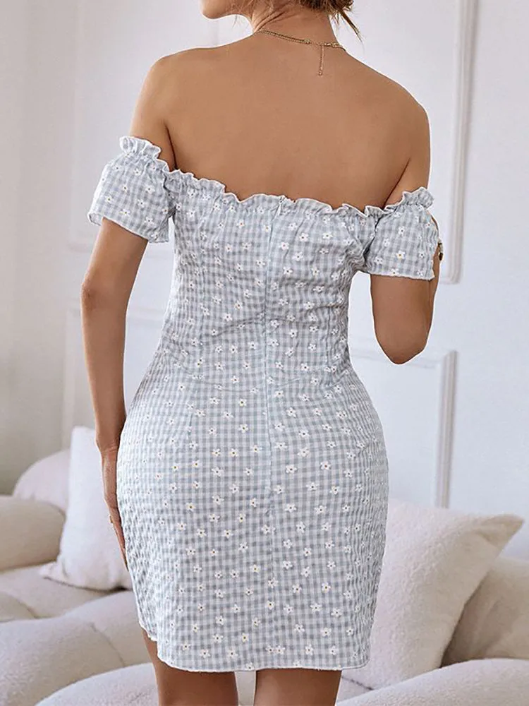 BerryBetty - Bertha Sexy Floral Short Dress