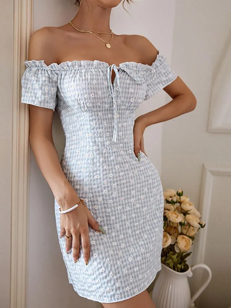 BerryBetty - Bertha Sexy Floral Short Dress