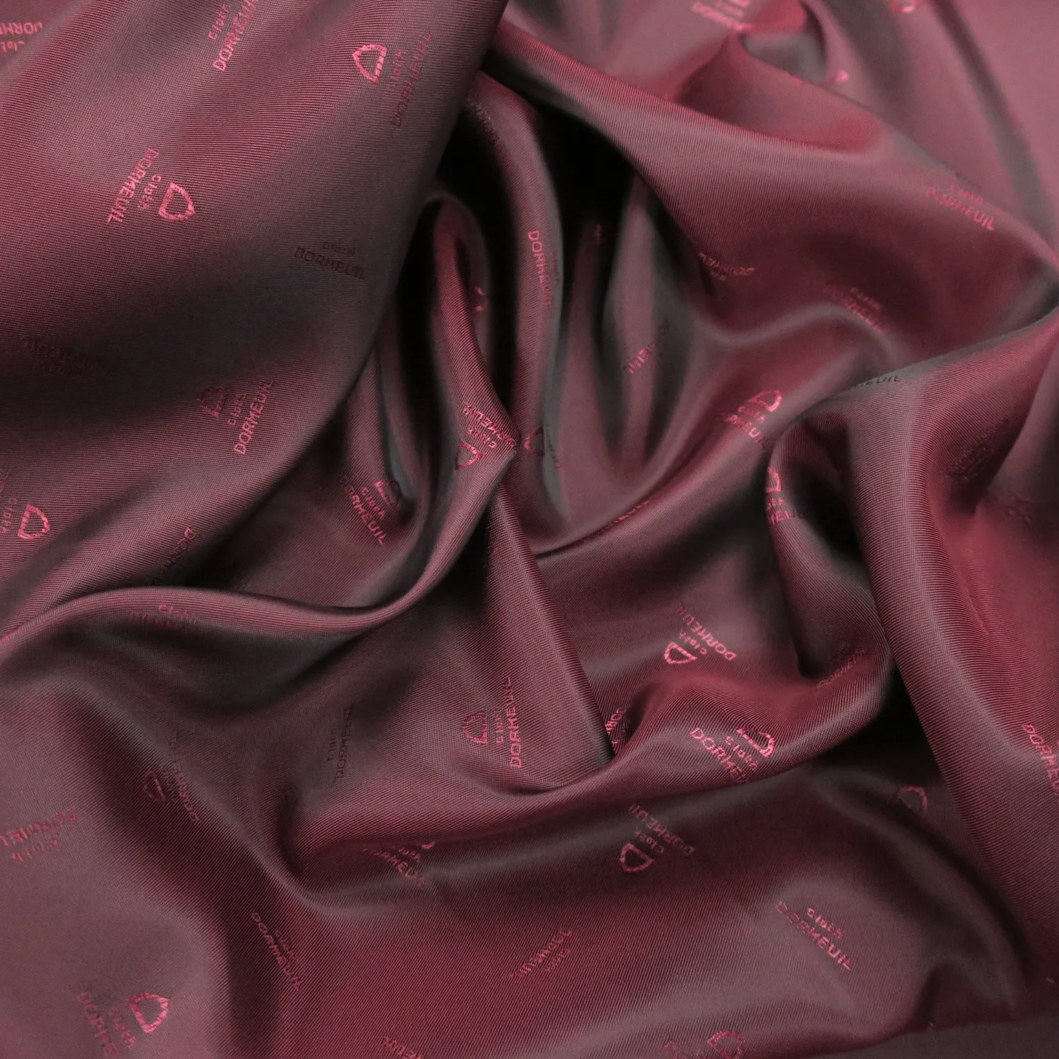 Black with Wine Iridescent Solid Acetate Viscose Dormeuil Exclusive Lining