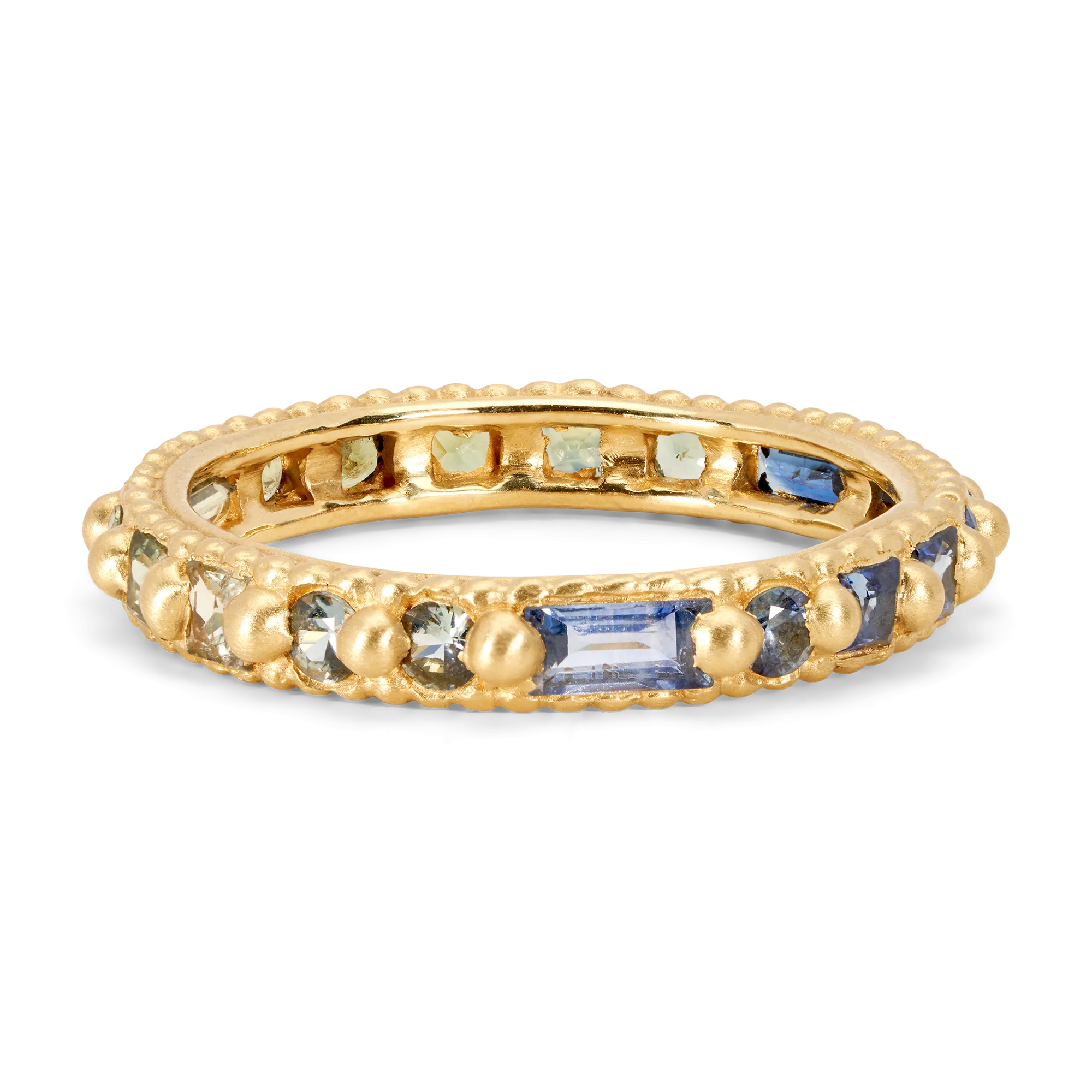 Blue & Green Fade Ramona Ring - Size 7.5 - 11653