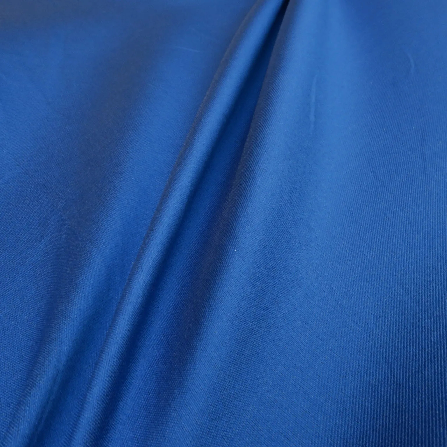 Blue and Copper Double-Sided Solid Silk Mikado Fabric