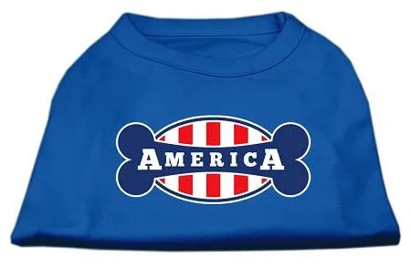Bonely in America Screen Print Shirt Blue XXXL (20)