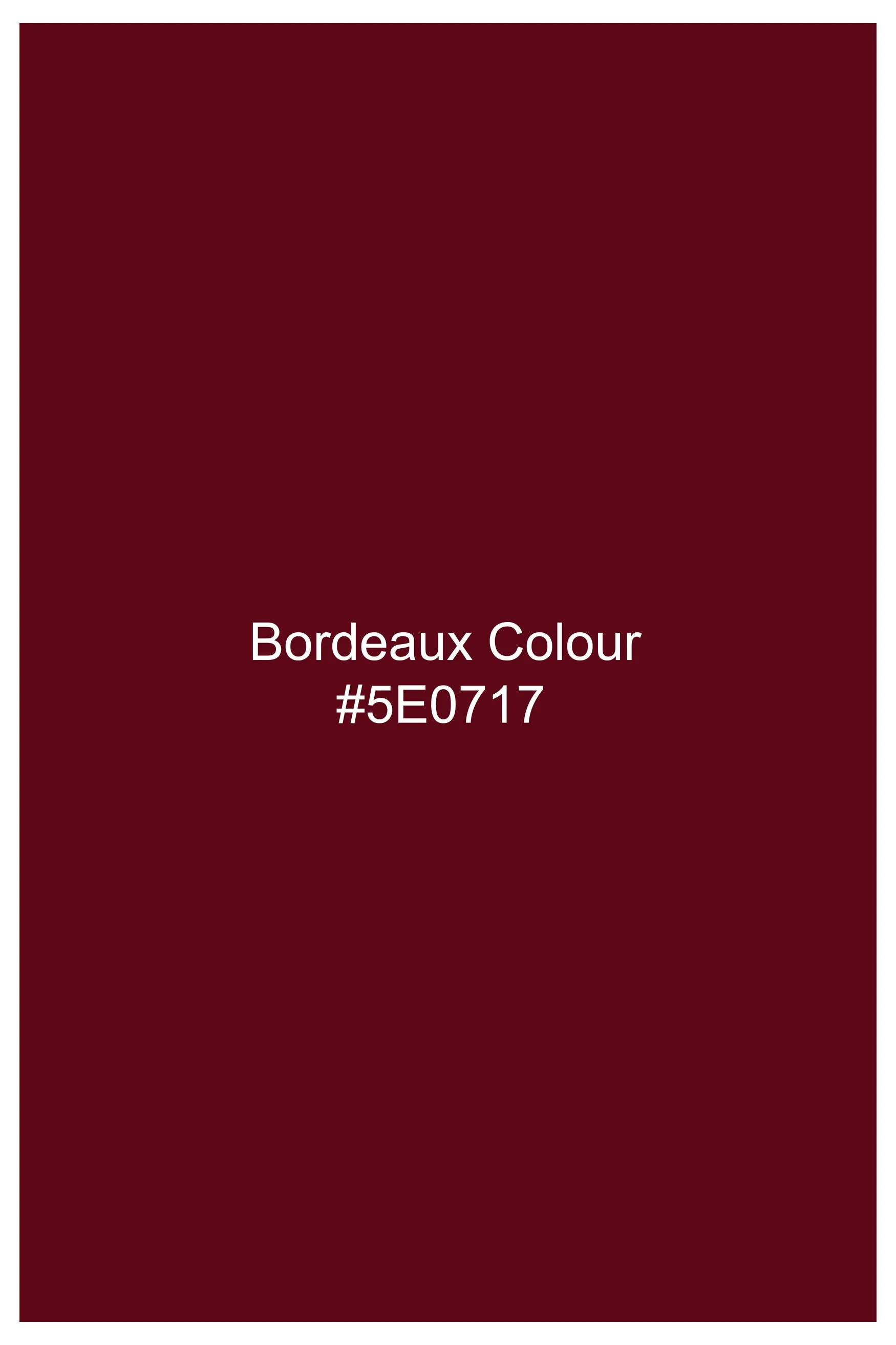Bordeaux Red with Black Cuffs and Collar Subtle Sheen Super Soft Premium Cotton Shirt