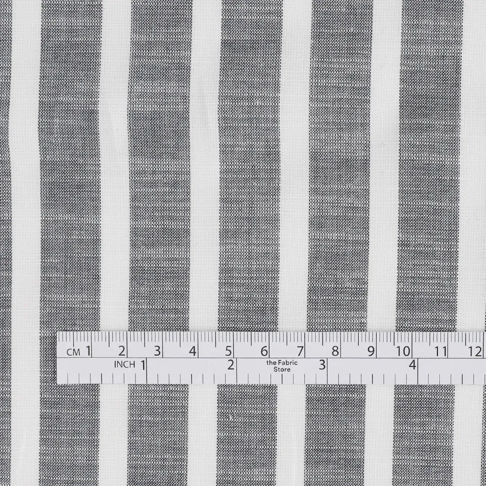Border Stripe Cotton - Coral Mix (remnant)