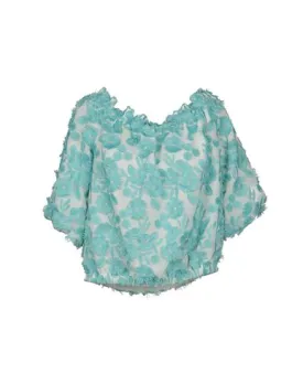 Boutique Moschino Women Blouse Sky blue 14 UK