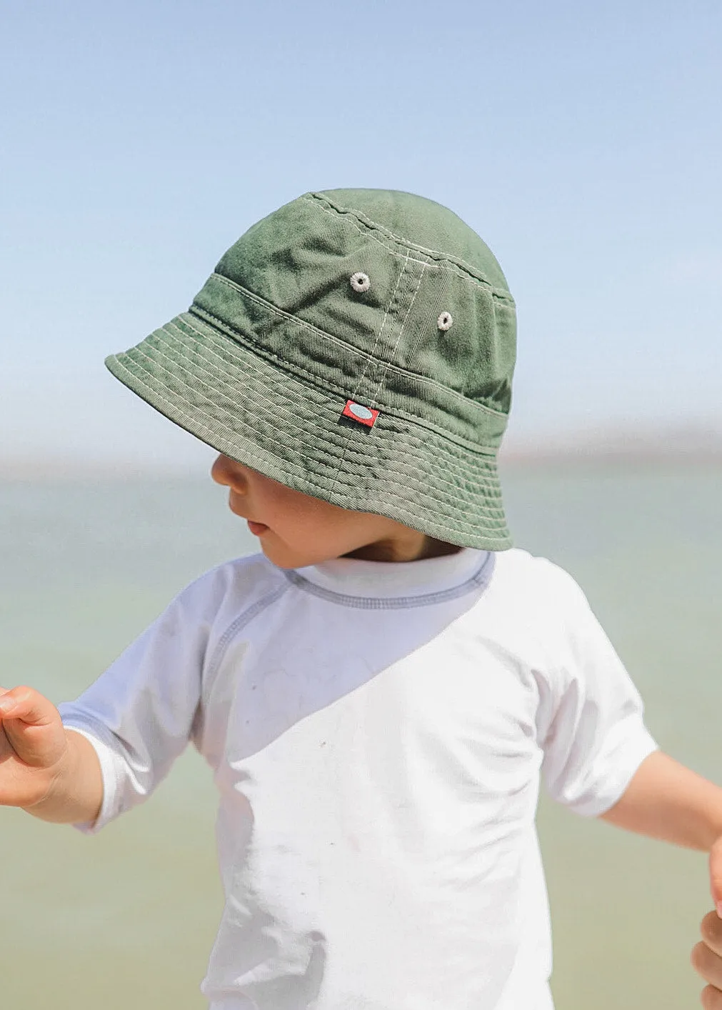Boys and Girls 100% Cotton Twill UPF 50  Wharf Hat | Acai (Dyed & Finished in USA*)
