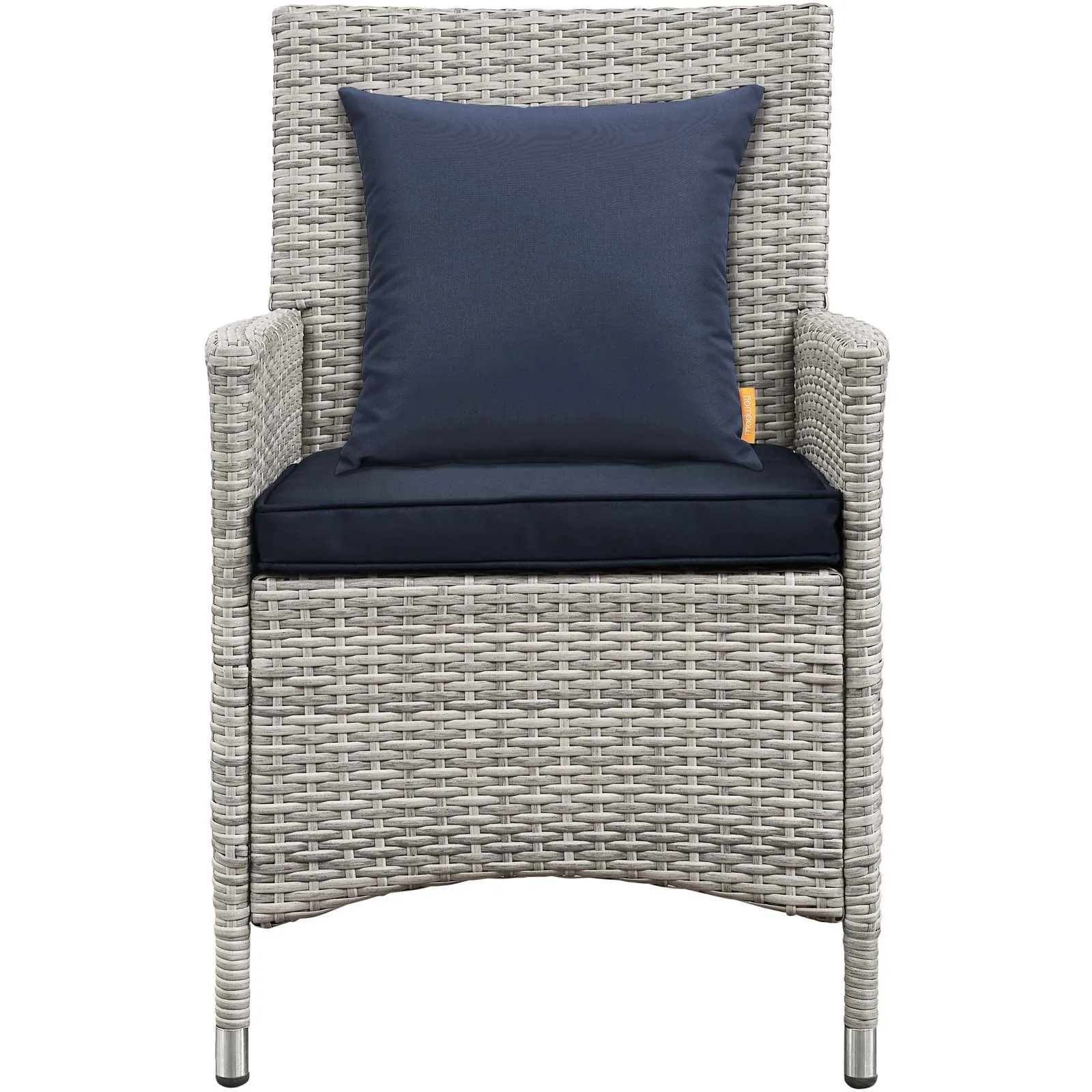 Bridge 4 Piece Outdoor Patio Patio Conversation Set with Pillow Set by Modway