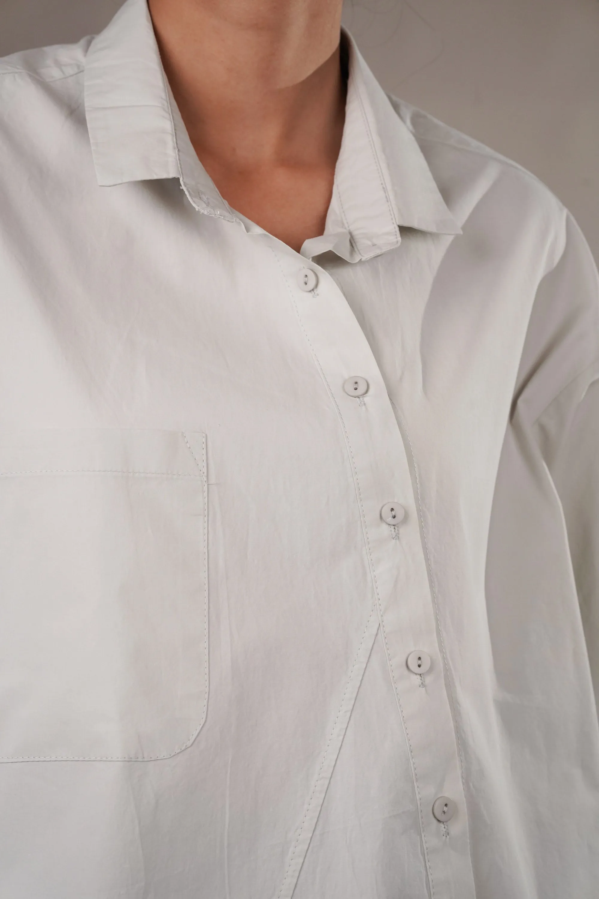 Cloudy Elegance Oversized Shirt