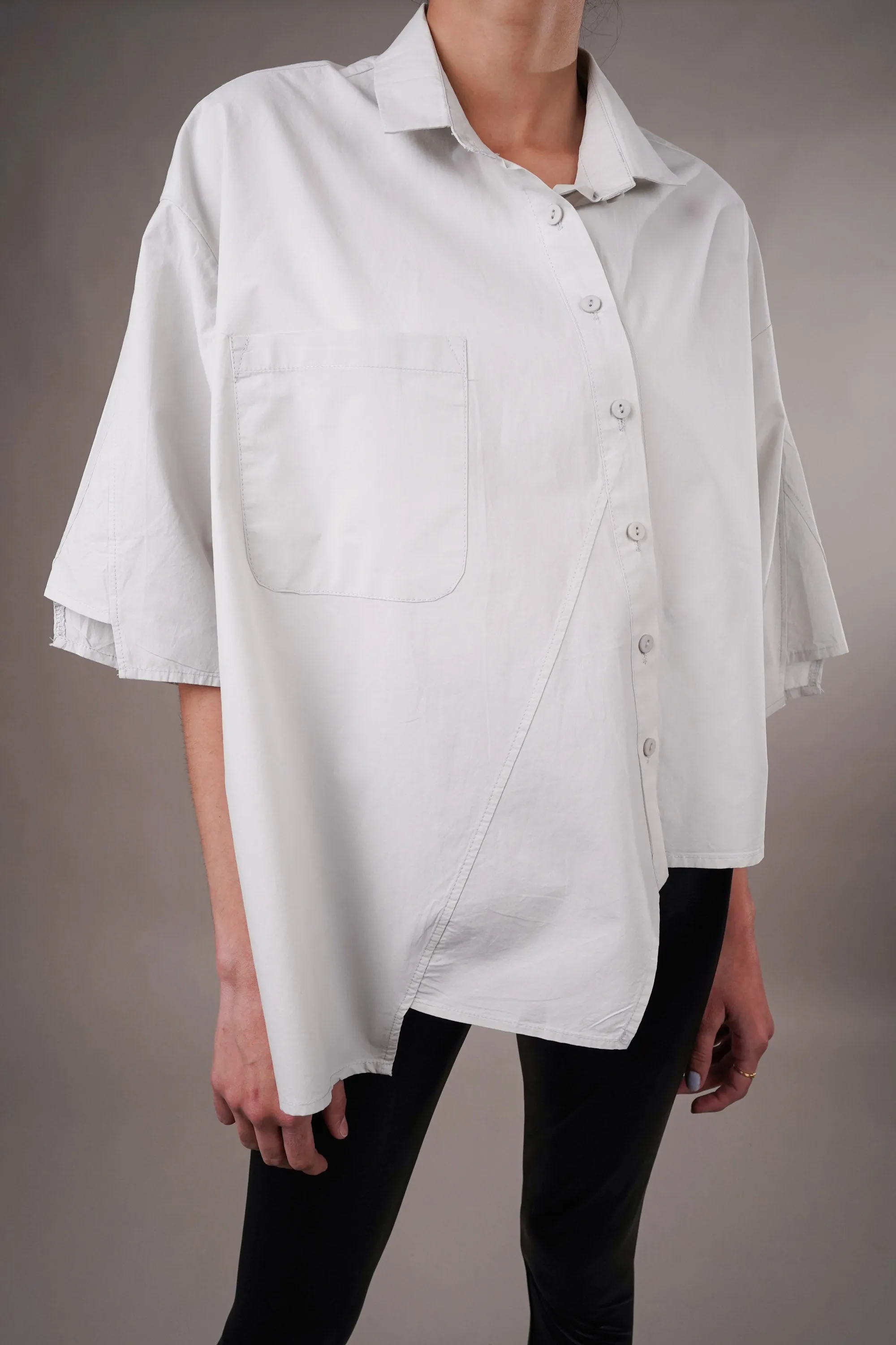 Cloudy Elegance Oversized Shirt