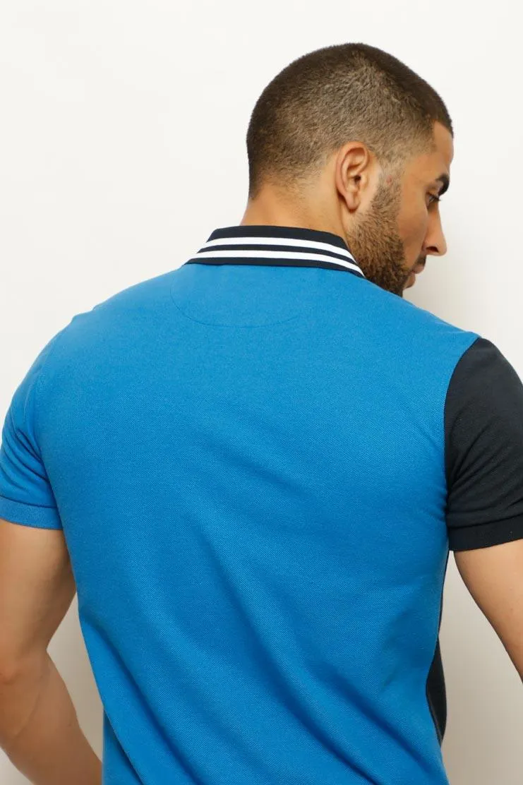 CORADO CLASSIC LINEAR TRICOLOR MEN'S POLO TSHIRT