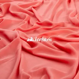 Coral Mia Chiffon Fabric / 60’’ Wide Soft chiffon Sheer Fabric