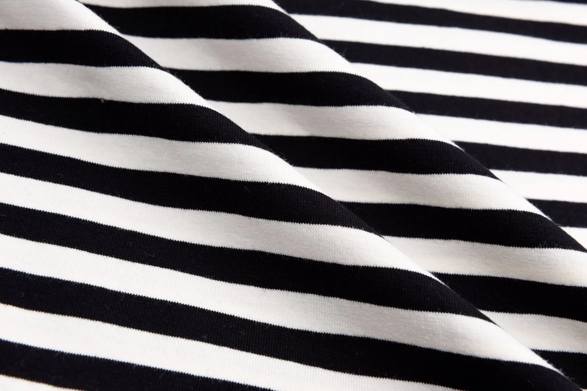 Cotton Spandex Jersey Yarn Dyed Stripes  Fabric - S1038