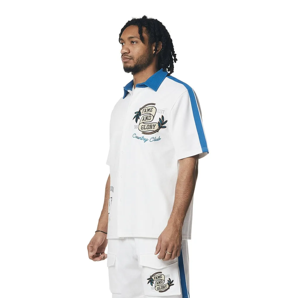 Country Club Waffle Shirt - Blue