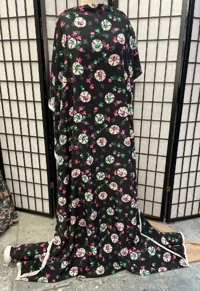 Dancing Ballerina Print Silk Georgette