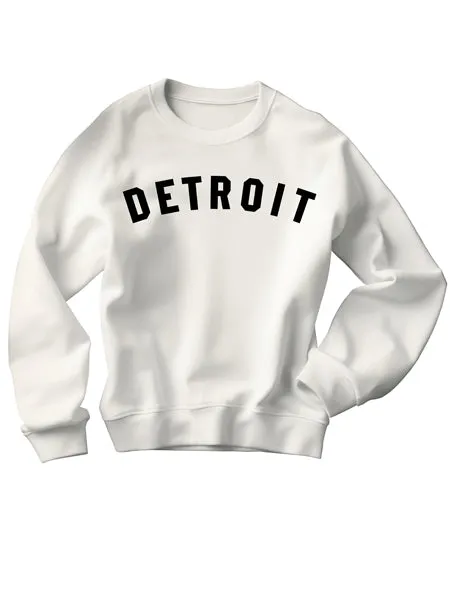 Detroit Classic Unisex Sweatshirt - Black / White