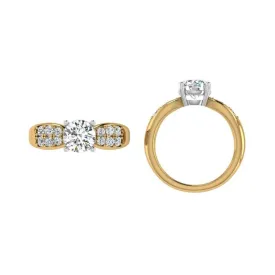 Diamond Engagement ring Yellow Gold 0.36 ct