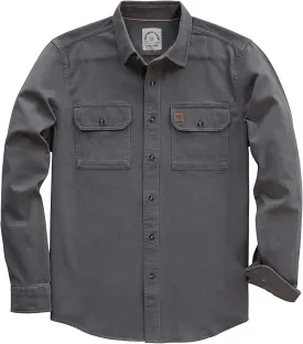 Dubinik Denim Shirt Men Mens Denim Shirts Long Sleeve Mens Denim Button Down Shirt Cotton Regular Fit Casual Work Shirts