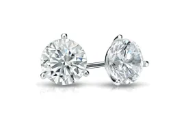Earrings 0.29 cts Natural Round Diamonds 18kt Gold Studs