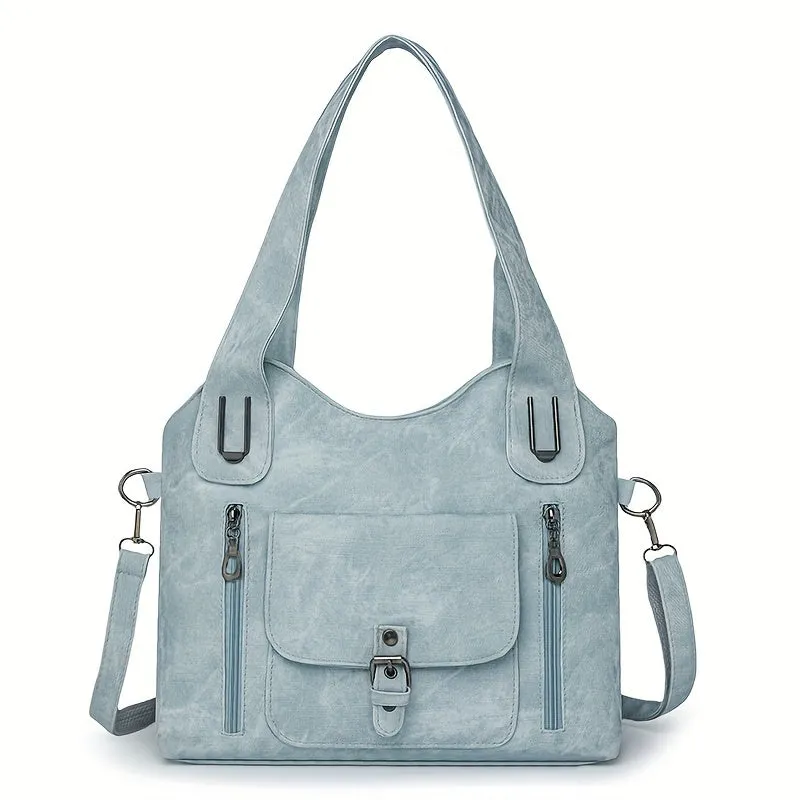 Elise’s Vintage Charm | Faux Leather Shoulder Bag