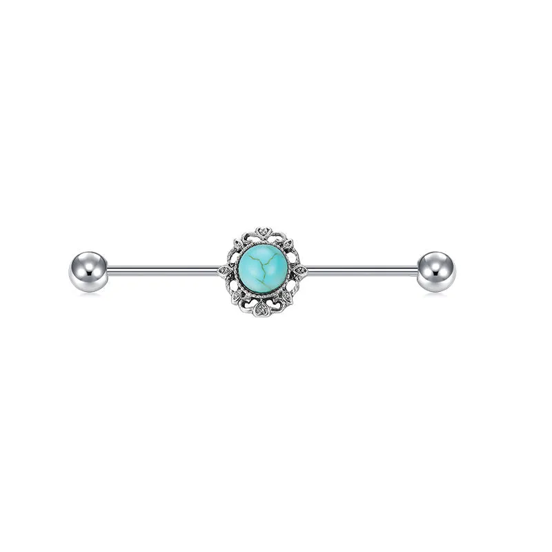 External Thread Industrial Barbell Piercing Stainless Steel 38mm 14G Classic Styles