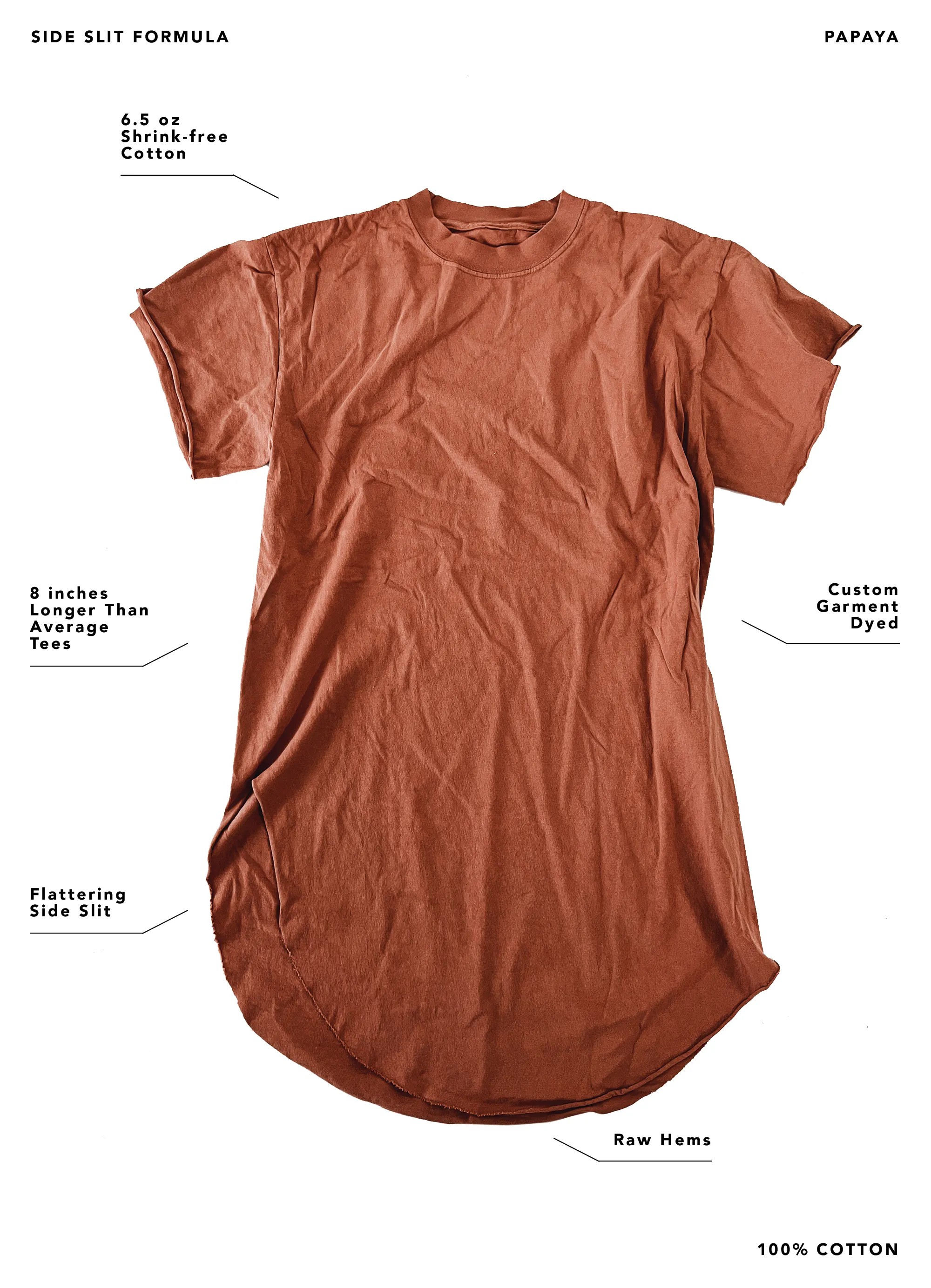 FINAL SALE: TAKE A WALK ON THE WILD SIDE SIDE SLIT TEE