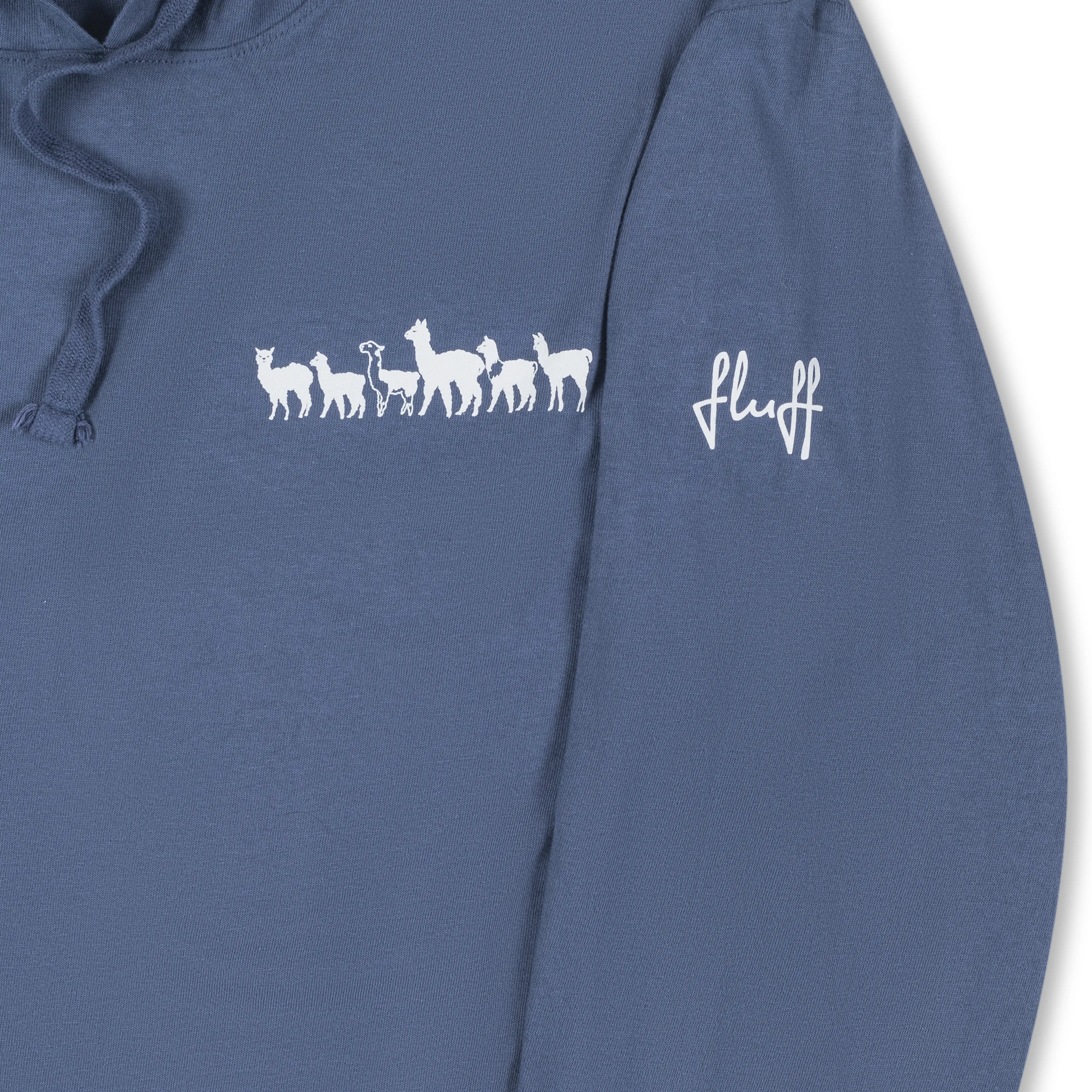 Fluff Alpaca Hooded Long-Sleeved Tee