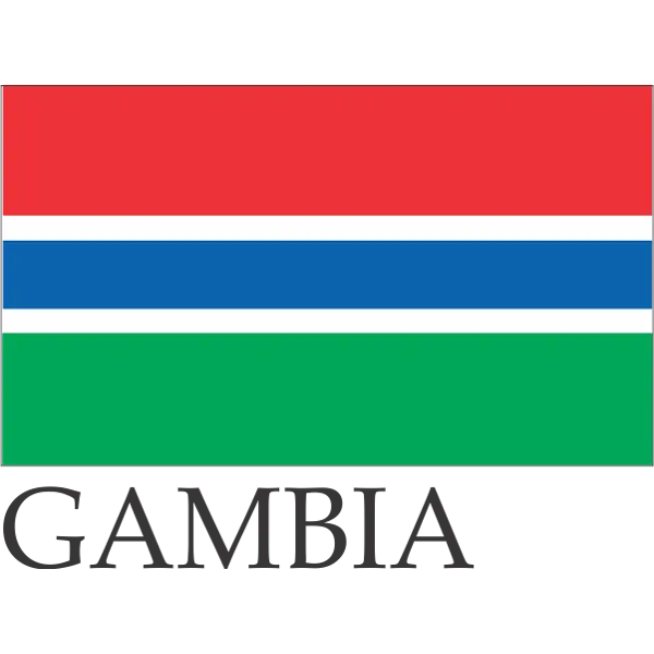 Gambia Embroidered Flag Badge