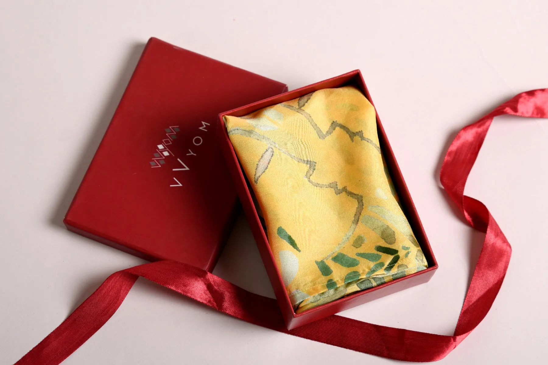 Gemini Gift Box / Zodiac Themed Pure Silk Stoll Scarf