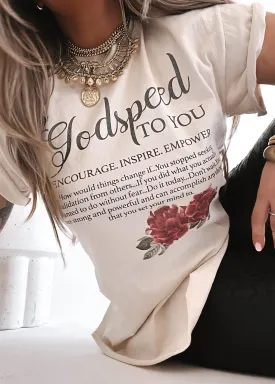 GODSPEED TO YOU SIDE SLIT TEE