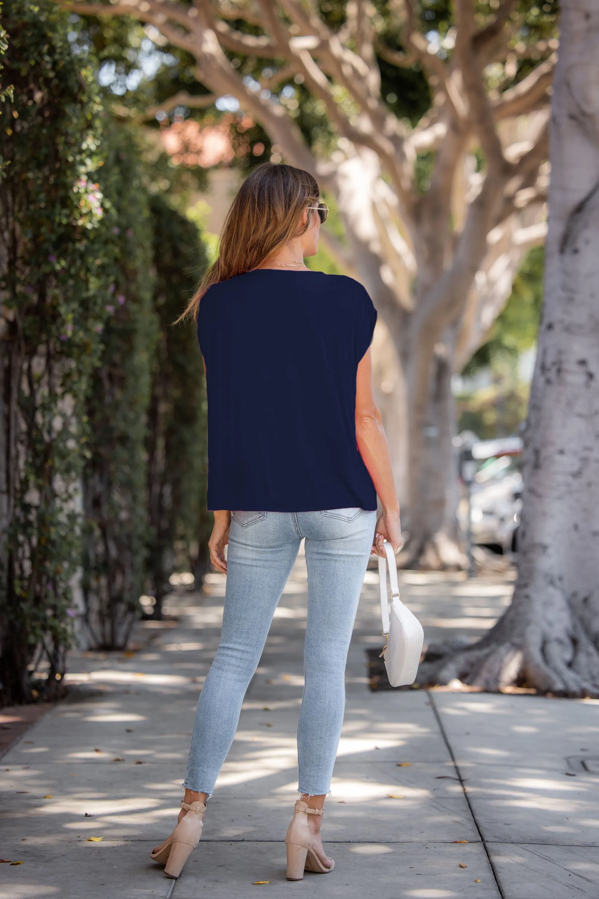 Green Rouge Ruched Shoulder Top