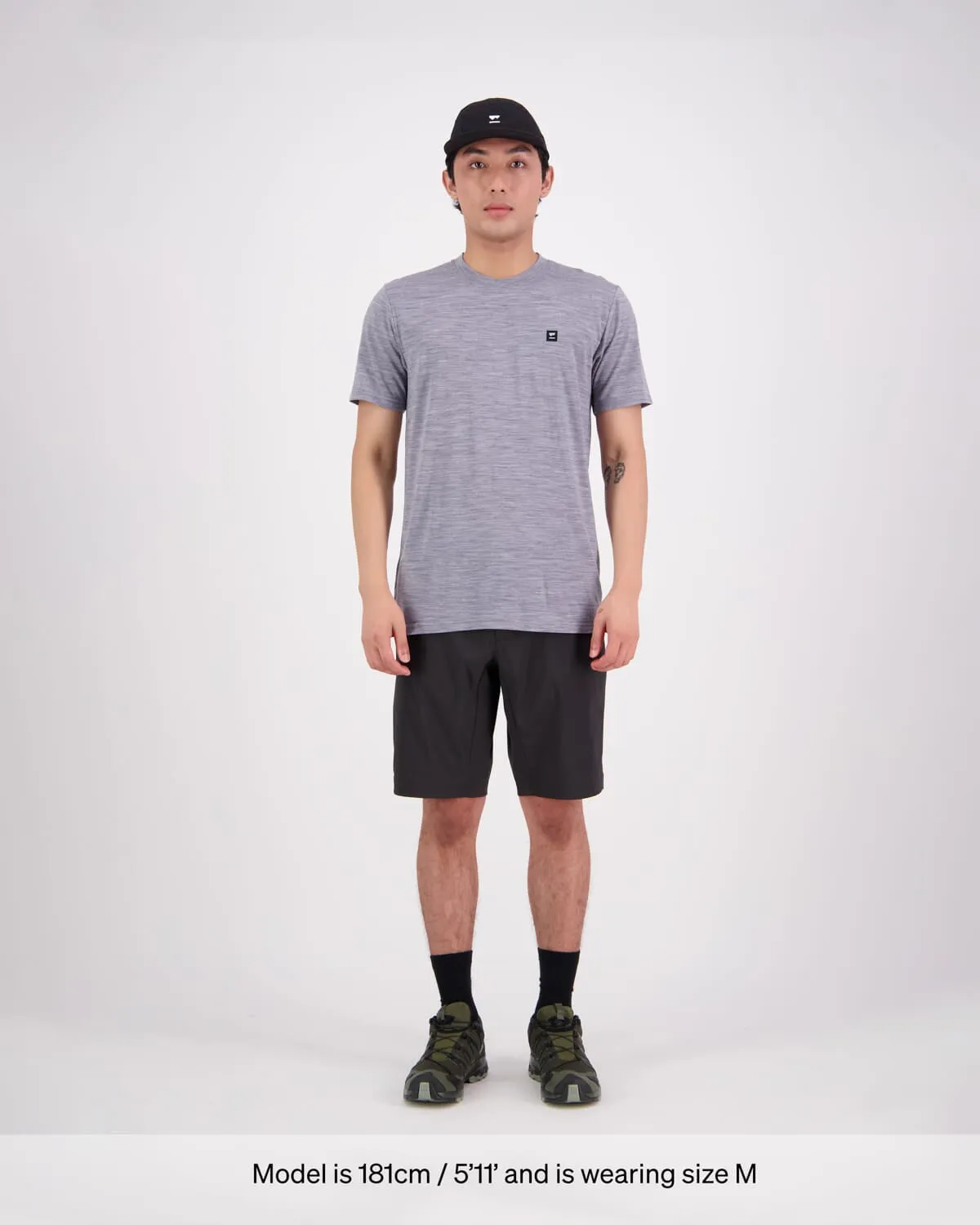 Icon Merino Classic T-Shirt - Grey Heather