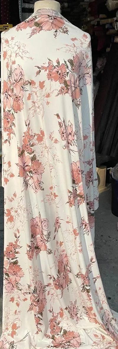 ITY Floral Print - White/Mauve/Black