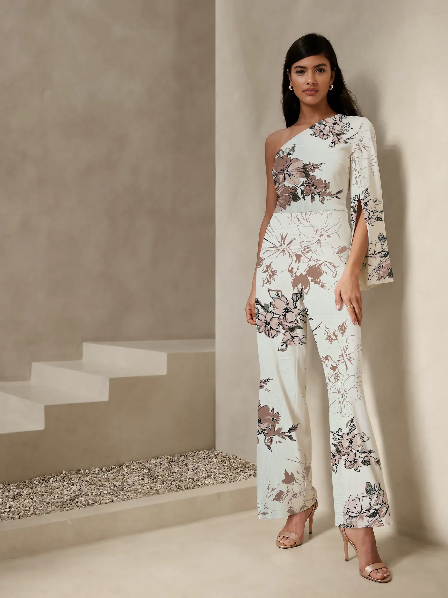 ITY Floral Print - White/Mauve/Black