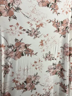 ITY Floral Print - White/Mauve/Black
