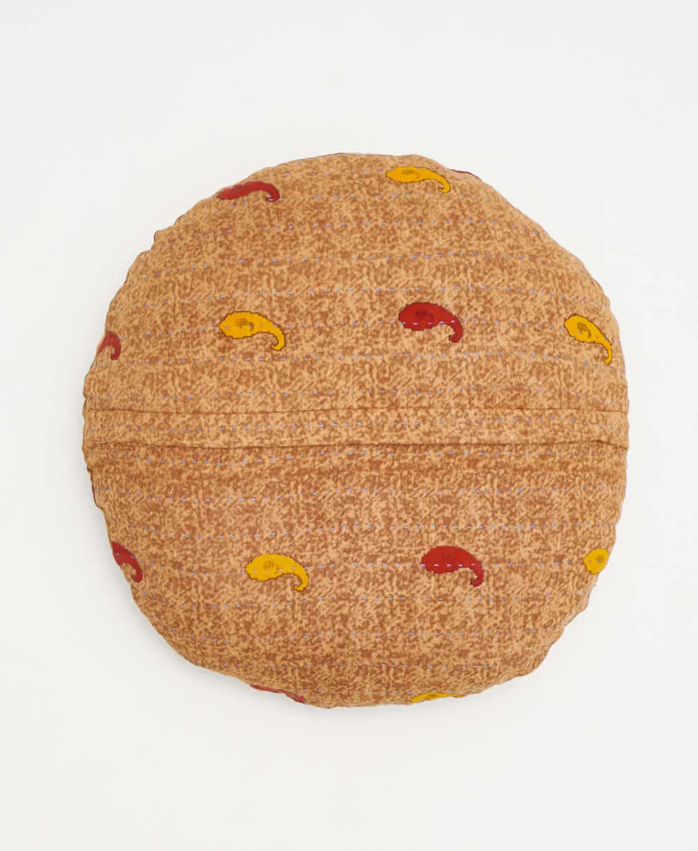 Kantha Round Pillow - No. 240326