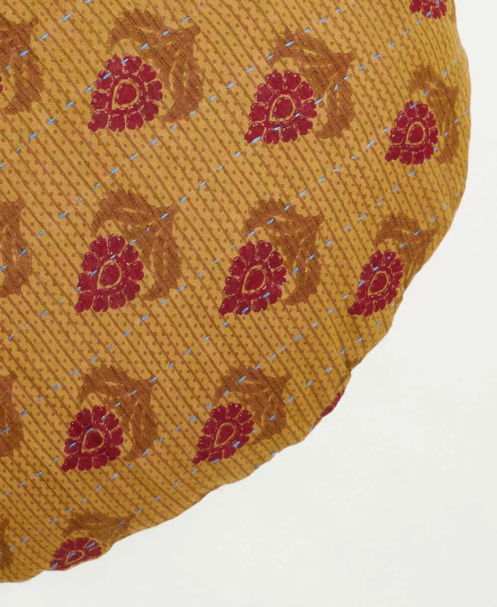Kantha Round Pillow - No. 240326