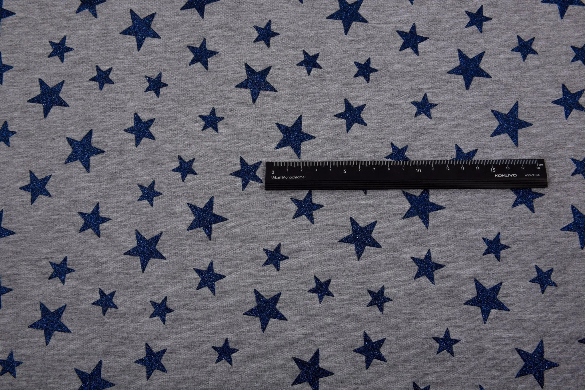 Knit Cotton Spandex French Terry Fabric Glitter Print