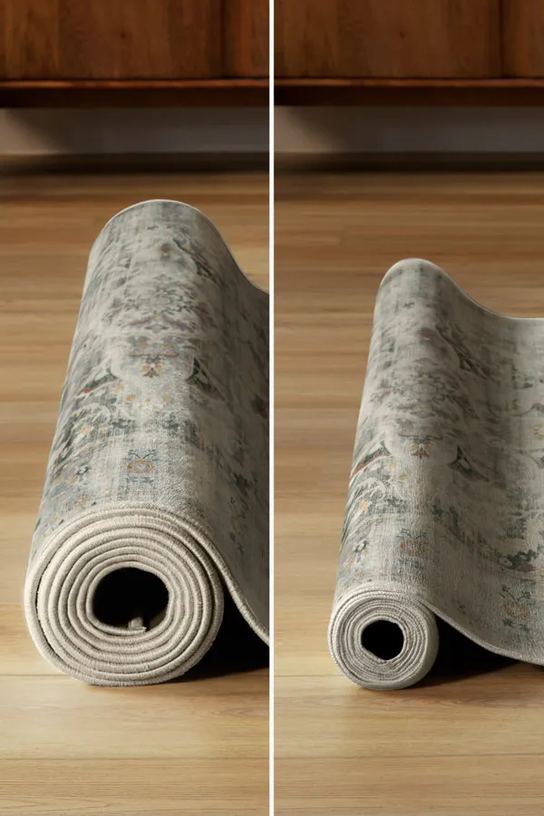 Laurel Azure Blue Tufted Rug