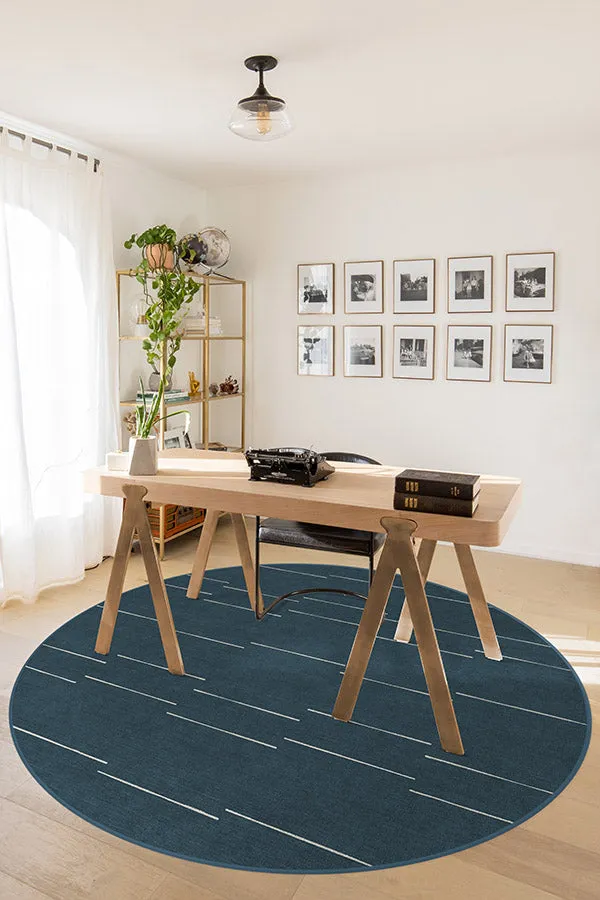 Laurel Azure Blue Tufted Rug